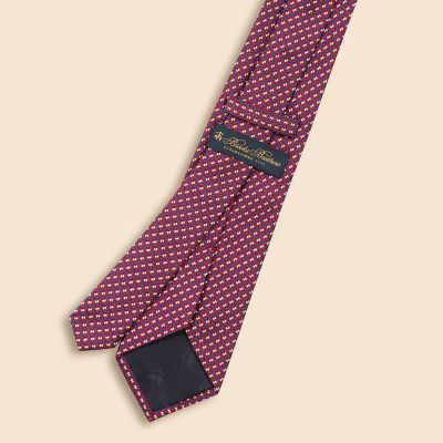 シルク ツートンジオメトリック ジャカードタイ | Brooks Brothers