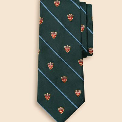 シルク GFロゴ＆クロスボーン レップタイ | Brooks Brothers