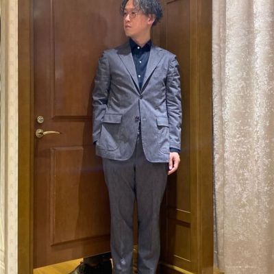 コットンブレンド　ウォッシャブル　プレーンフロント　トラウザーズ　ＴＯＫＹＯ　ｍｏｄｅｌ