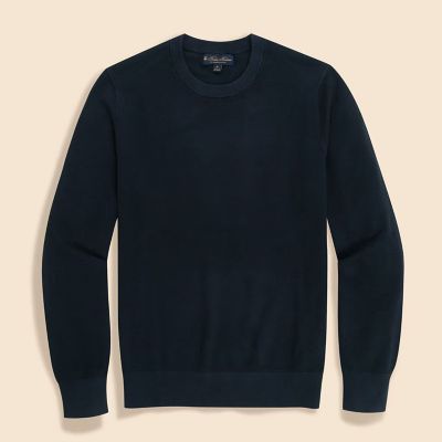 スーピマコットン ピケ クルーネックセーター | Brooks Brothers