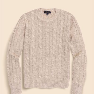 リネン ケーブル クルーネックセーター | Brooks Brothers/ブルックス