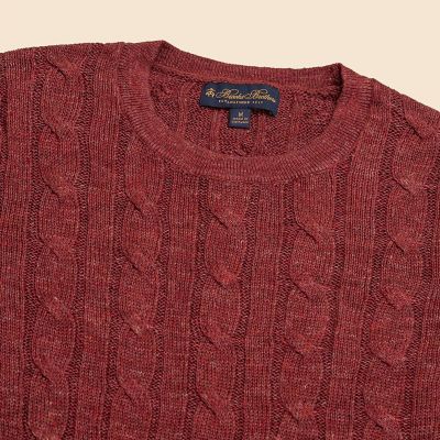 リネン ケーブル クルーネックセーター | Brooks Brothers/ブルックス 