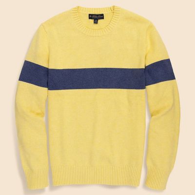 Brooks Brothers/ブルックス ブラザーズ スーピマコットン　チェストストライプ　クルーネックセーター