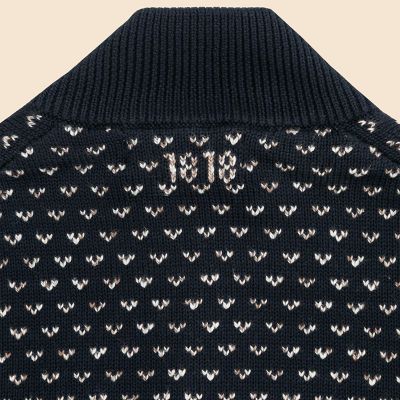 コットン ドット ハーフジップ モックネックセーター | Brooks