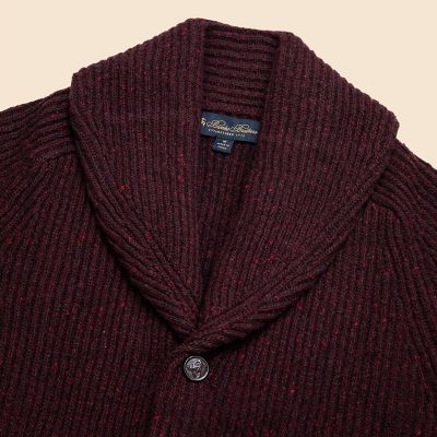 DOUBLE STANDARD CLOTHING カーディガン ドネガルウール ショールカラー カーディガン | Brooks Brothers