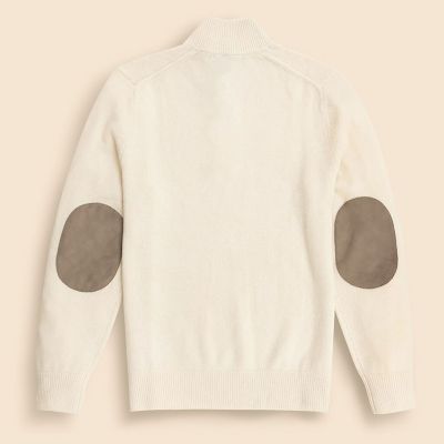 カシミヤ エルボーパッチ モックネックセーター | Brooks Brothers