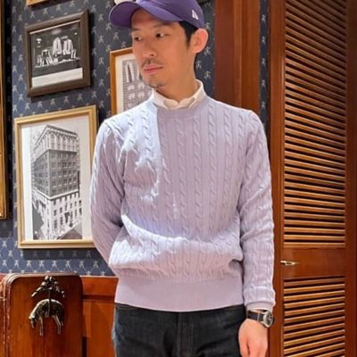 スーピマコットン ケーブル クルーネックセーター | Brooks Brothers