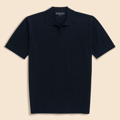 Brooks Brothers/ブルックス ブラザーズ ギマコットン　ジョニーカラー　ポロセーター