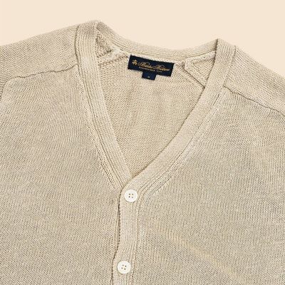 リネン Vネック カーディガン | Brooks Brothers/ブルックス
