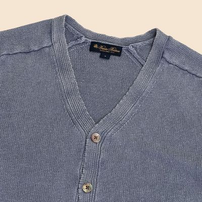 MHL. アイボリー Vネックカーディガン　リネン　ウール リネン Vネック カーディガン | Brooks Brothers/ブルックス