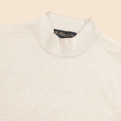 リネン モックネック ショートスリーブ サマーセーター | Brooks