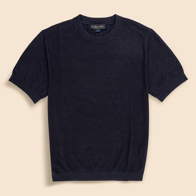 リネン クルーネック ショートスリーブ サマーセーター | Brooks
