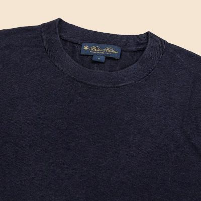 リネン クルーネック ショートスリーブ サマーセーター | Brooks