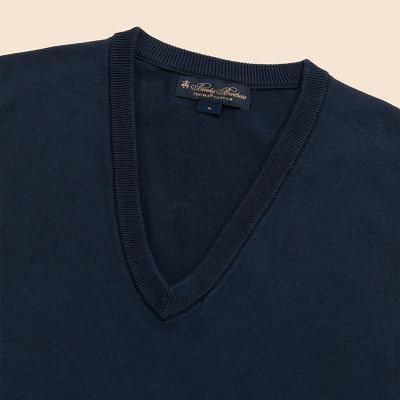【オシャレ⭐346 Brooks Brothers】紺　Vネックセーター　M Brooks Brothers - 【オシャレ⭐346 Brooks Brothers】紺 Vネック