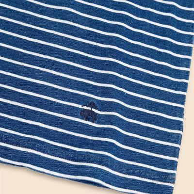 コットン GFロゴ マリナーストライプ ポケットTシャツ | Brooks