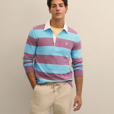 コットンジャージー GFロゴ ラグビーシャツ | Brooks Brothers