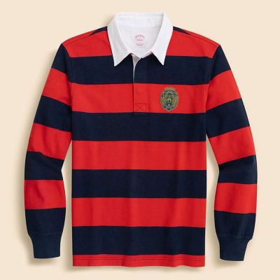 コットンジャージー GFエンブレム ラグビーシャツ | Brooks Brothers