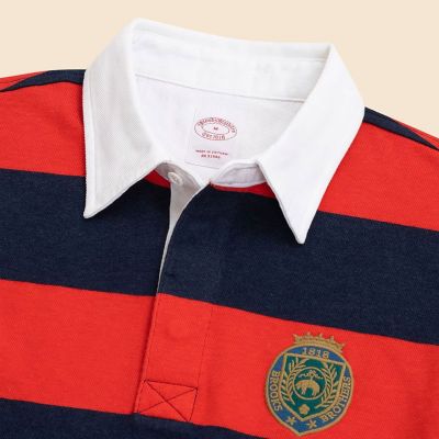 コットンジャージー GFエンブレム ラグビーシャツ | Brooks Brothers