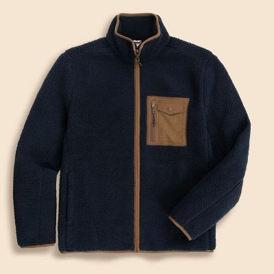 ポリエステル フリース フルジップ モックネックジャケット | Brooks