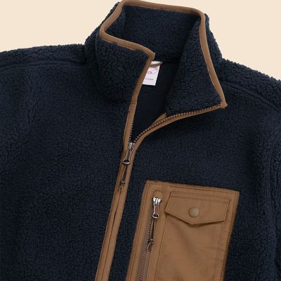 ポリエステル フリース フルジップ モックネックジャケット | Brooks