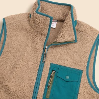 ポリエステル フリース フルジップ モックネックベスト | Brooks