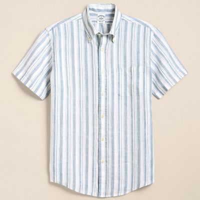アイリッシュリネン シーズナルパターン ショートスリーブ スポーツ