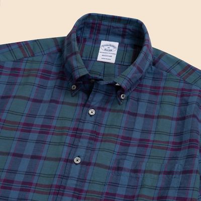 【LT.BLUE】【別注】<5525gallery>チェック ショートスリーブ シャツ コットン マドラスチェック ショートスリーブ カジュアルシャツ