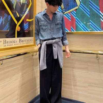 リネンツイル ダブルポケット シャツジャケット | Brooks Brothers