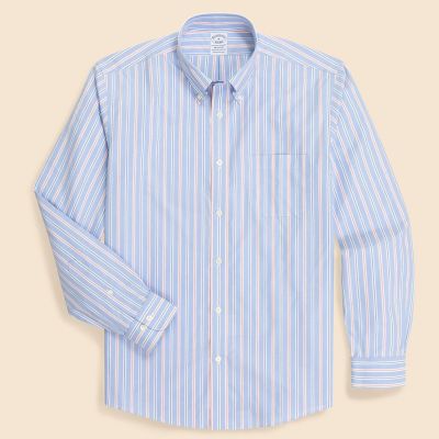スーピマコットン　ストレッチブロードクロス　シーズナルパターン　カジュアルシャツ　Ｒｅｇｕｌａｒ　Ｆｉｔ