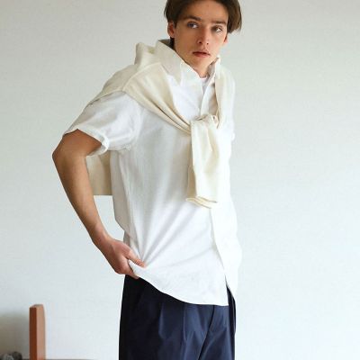 ＜Brooks Brothers＞◆オンラインストア限定◆　コットン　ビッグＧＦロゴ　シアサッカー　ショートスリーブ　カジュアルシャツ　Ｔｒａｄｉｔｉｏｎａｌ　Ｆｉｔ