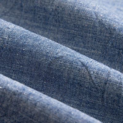 コットンシャンブレー ポロカラーワークシャツ Made in USA
