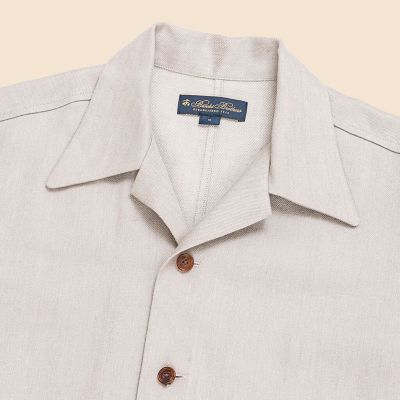 リネン／ウール オープンカラーシャツ | Brooks Brothers/ブルックス