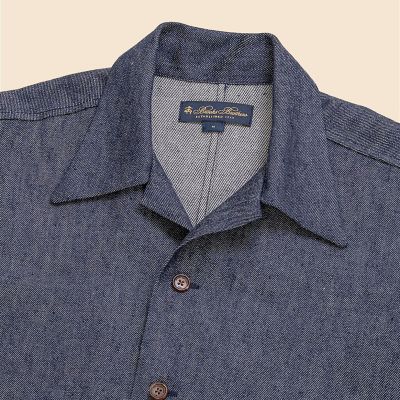 リネン／ウール オープンカラーシャツ | Brooks Brothers/ブルックス