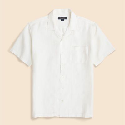 再生繊維（セルロース）／リネン キャンプシャツ | Brooks Brothers