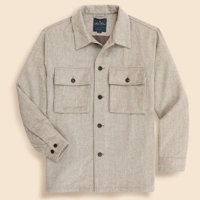 ポリエステル／ウール CPOシャツジャケット | Brooks Brothers
