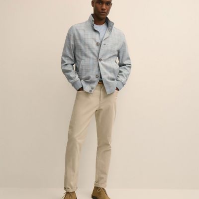 シルク／ウール グレンプラッド バルスターブルゾン | Brooks Brothers