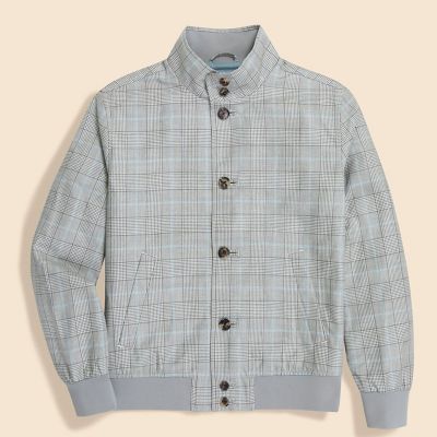 シルク／ウール グレンプラッド バルスターブルゾン | Brooks Brothers