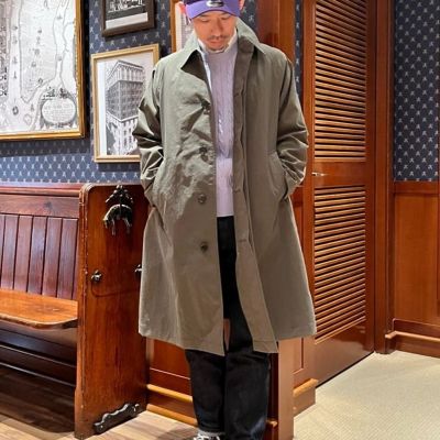 ナイロンタスラン ラグランスリーブ バルカラーコート | Brooks