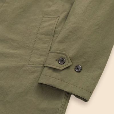 ナイロンタスラン ラグランスリーブ バルカラーコート | Brooks