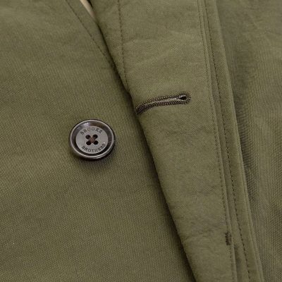 ナイロンタスラン ラグランスリーブ バルカラーコート | Brooks