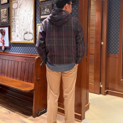 コットン マドラス フーデッドパーカー | Brooks Brothers/ブルックス