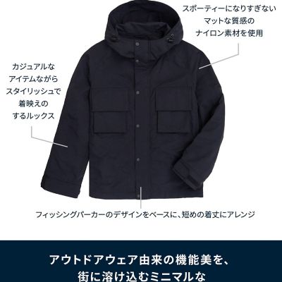 Brook ナイロンジャケット ブラック Mサイズ ナイロン フーデッド ウィンドブレーカー | Brooks Brothers