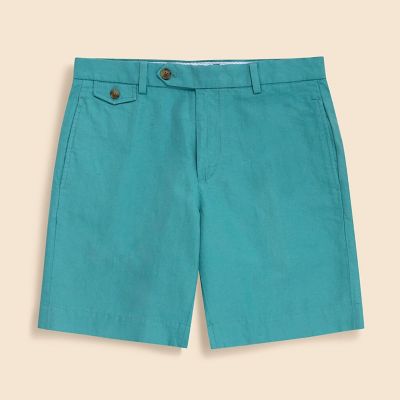 リネン／コットン プレーンフロント 9inショーツ | Brooks Brothers