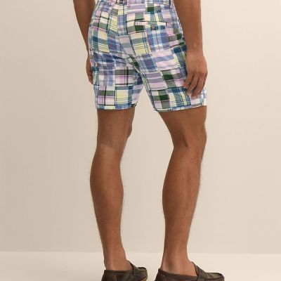 コットン マドラスパッチワーク 7inショーツ | Brooks Brothers