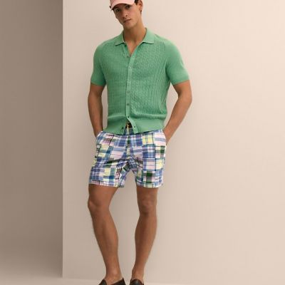 コットン マドラスパッチワーク 7inショーツ | Brooks Brothers