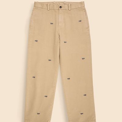【新品】willfully エンブロイダリー チノパン コットン ダックエンブロイダリー ヘリテージチノパンツ | Brooks