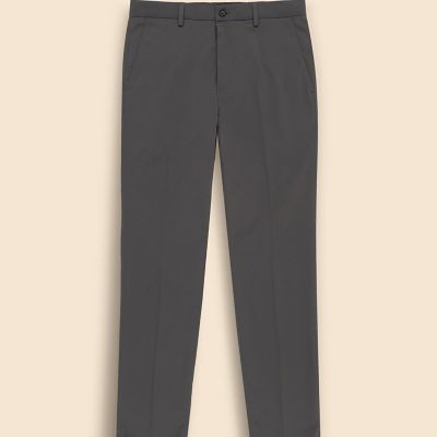 ポリエステル　ストレッチポプリン　プレーンフロント　チノパンツ　Ｓｌｉｍ