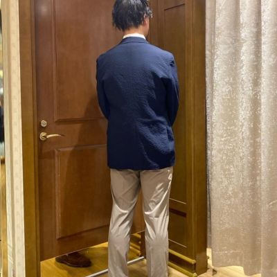 ポリエステル　ストレッチポプリン　プレーンフロント　チノパンツ　Ｓｌｉｍ