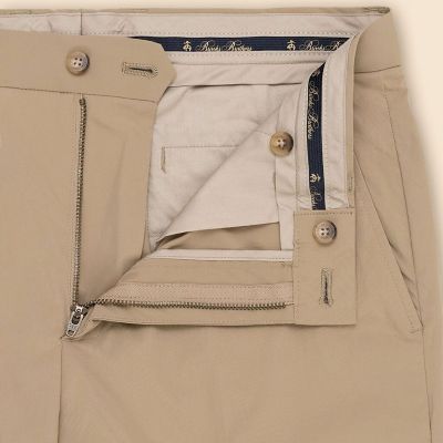 ポリエステル　ストレッチポプリン　プレーンフロント　チノパンツ　Ｓｌｉｍ