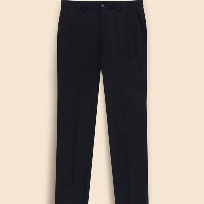 ポリエステル　ストレッチポプリン　プレーンフロント　チノパンツ　Ｓｌｉｍ